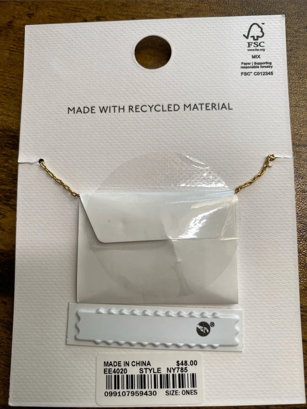 NWT MADEWELL Gemini Pendant Necklace - Picture 6 of 7